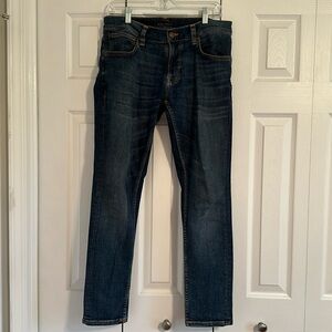 Nudie Jeans Co Tight Terry in Steel Navy (W32/L30)